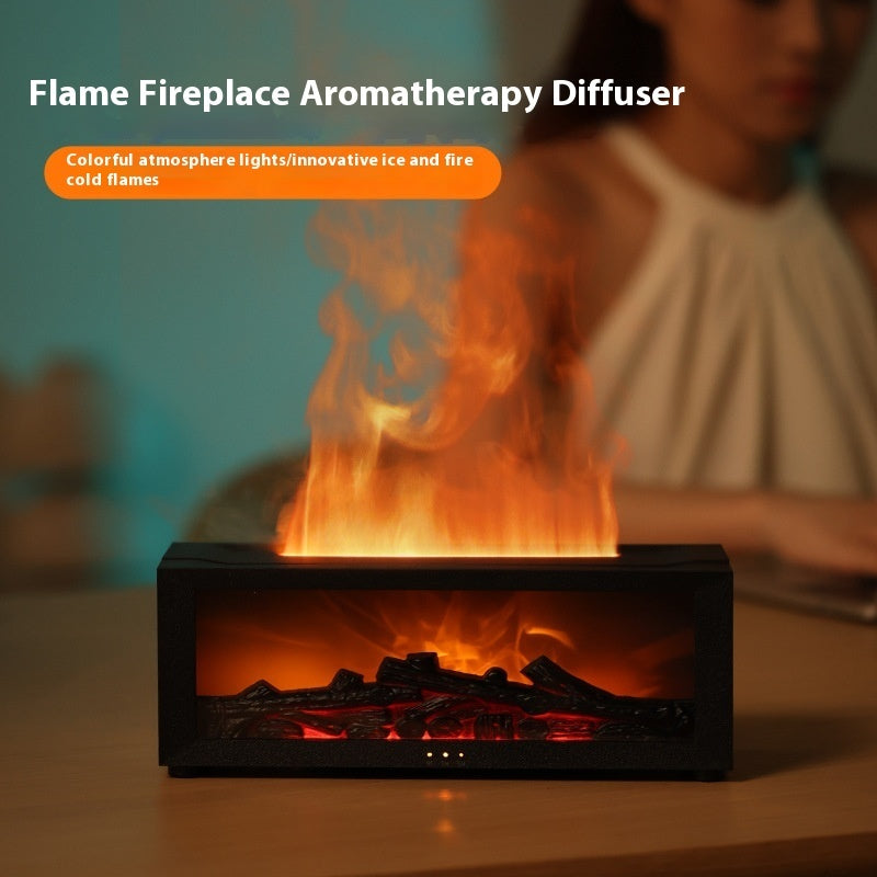 FlameGlow™ 3D Fireplace Aroma Diffuser