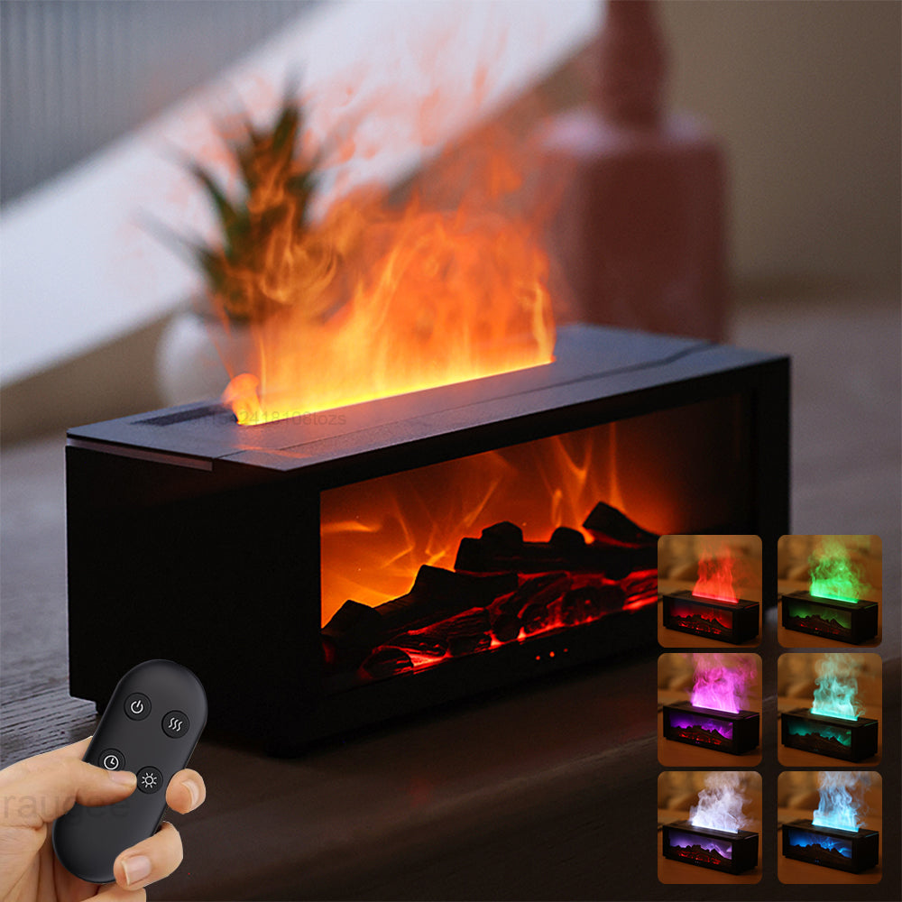 FlameGlow™ 3D Fireplace Aroma Diffuser