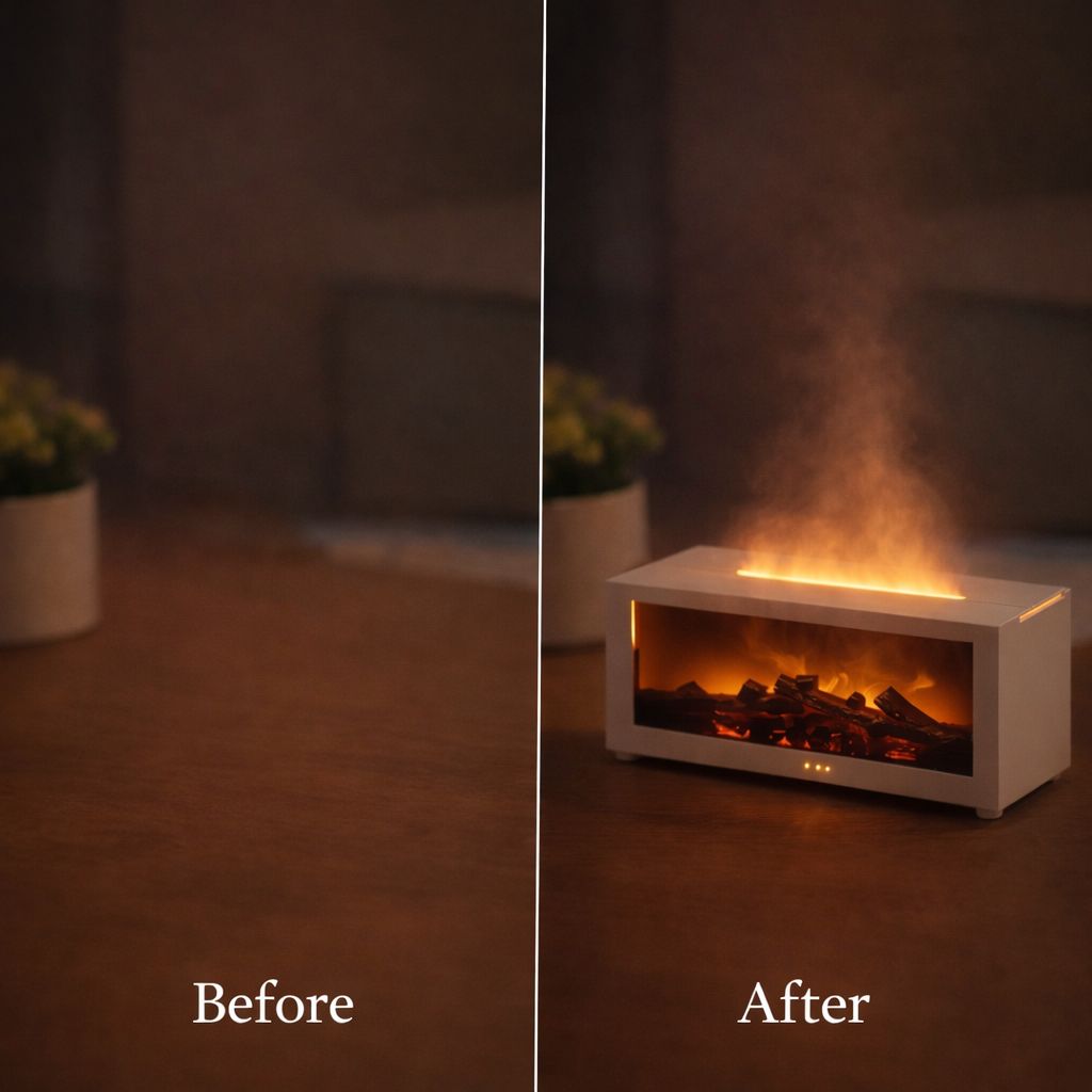 FlameGlow™ 3D Fireplace Aroma Diffuser