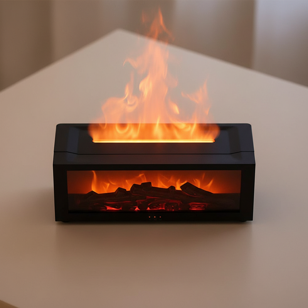 FlameGlow™ 3D Fireplace Aroma Diffuser